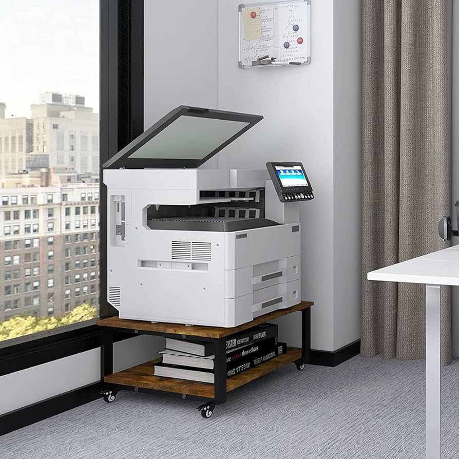 Amazon.co.jp: PUNCIA 2段 プリンター台 幅60cm 奥行60cm 高30cm