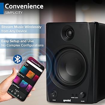 Amazon.com: Gemini Sound SMX-5BT 5” Studio Monitor Speakers with