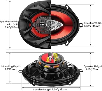 Amazon.com: BOSS Audio Systems CH5730 5 x 7 Inch Car Door Speakers