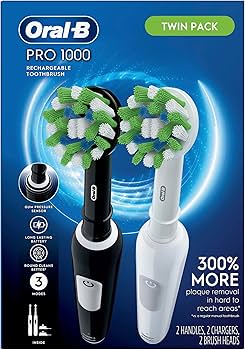 Amazon.com: Oral-B Pro 1000 CrossAction Electric Toothbrush, Black