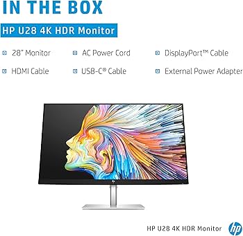 Amazon.co.jp: HP U28 4K HDR - IPSパネル、HDR、USB-Cポートを備えた