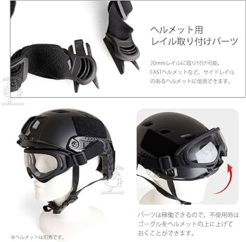 Amazon.co.jp: [SHENKEL] ヘルメットレール取付け GX-500タイプ