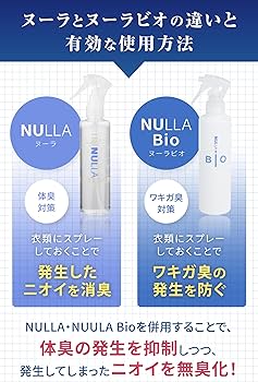 Amazon.co.jp: [ NULLA Bio (ヌーラビオ) ] 衣類 消臭スプレー 日本製