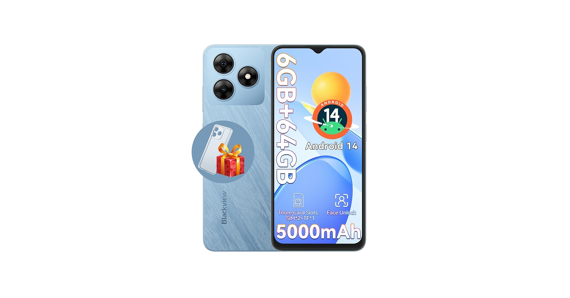 Amazon.com: Blackview Wave 8C Unlocked Cell Phone, Android 14