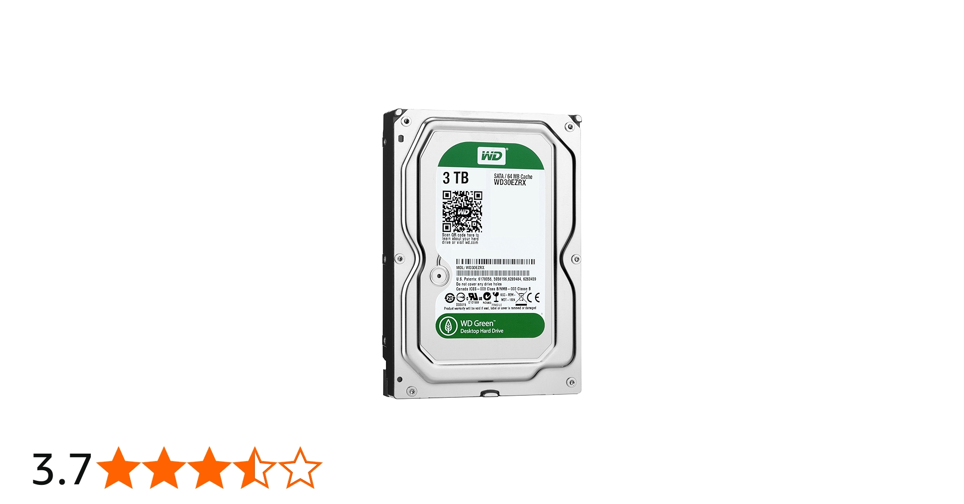 Amazon | WD HDD 内蔵ハードディスク 3.5インチ 3TB Green WD30EZRX