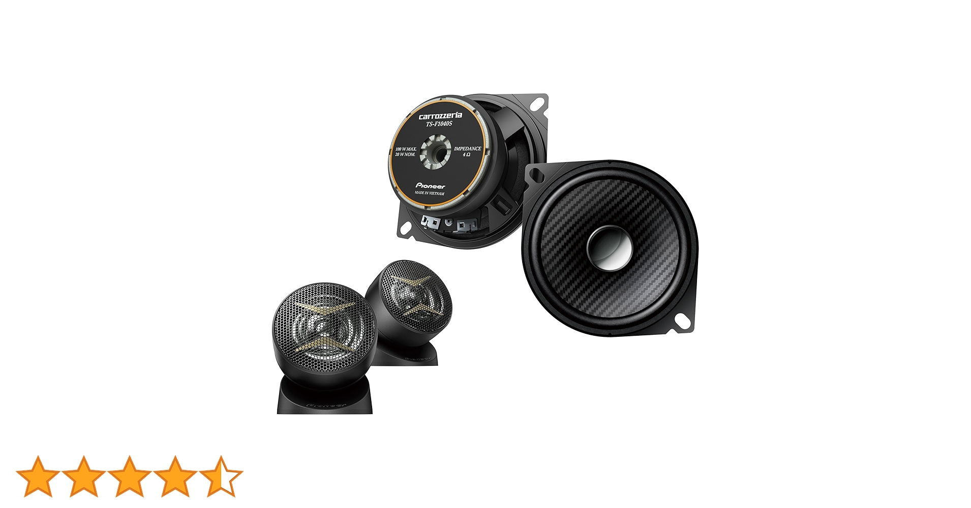 カロッツェリア 10cm TS-J10A 110W ツインター Carrozzeria TS-J10A