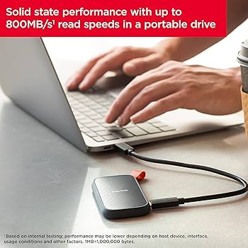 Amazon.com: SanDisk 1TB Portable SSD - Up to 800MB/s, USB-C, USB