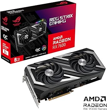 Amazon | ASUS ROG Strix Radeon RX 7600 OC Edition 8GB GDDR6