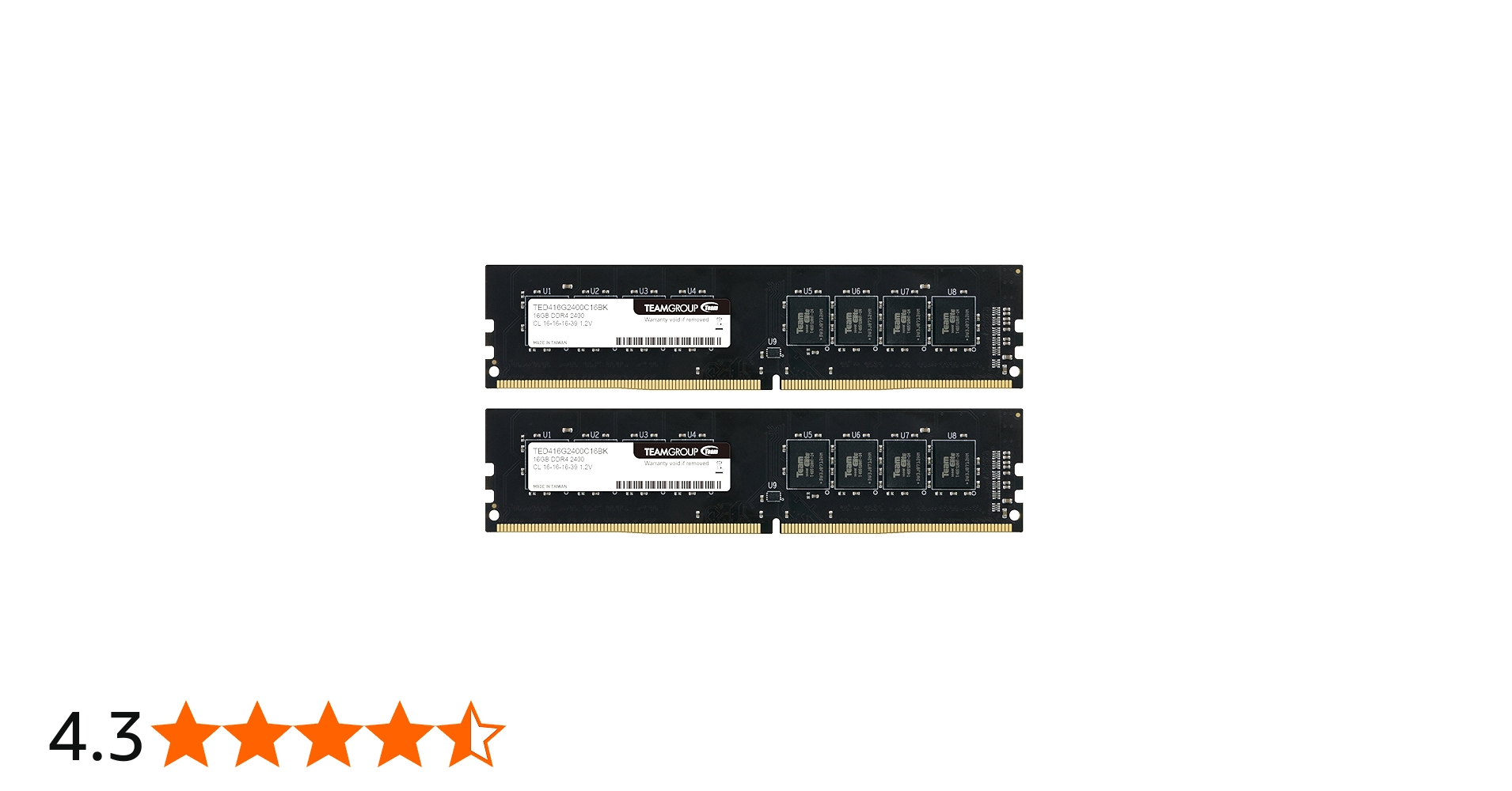 Amazon | Team DDR4 デスクトップ用 PC4-19200 2400MHzシリーズ 16GBx2