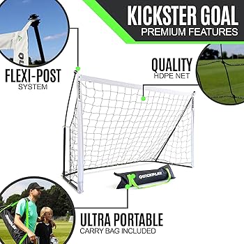 QUICKPLAY Kickster Academy Soccer Goal 10 x 6.5/3 x 2M – Ultra