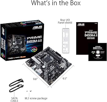 Amazon | ASUS Prime B450M-A II AMD AM4 (Ryzen 5000?3rd/2nd/1st Gen