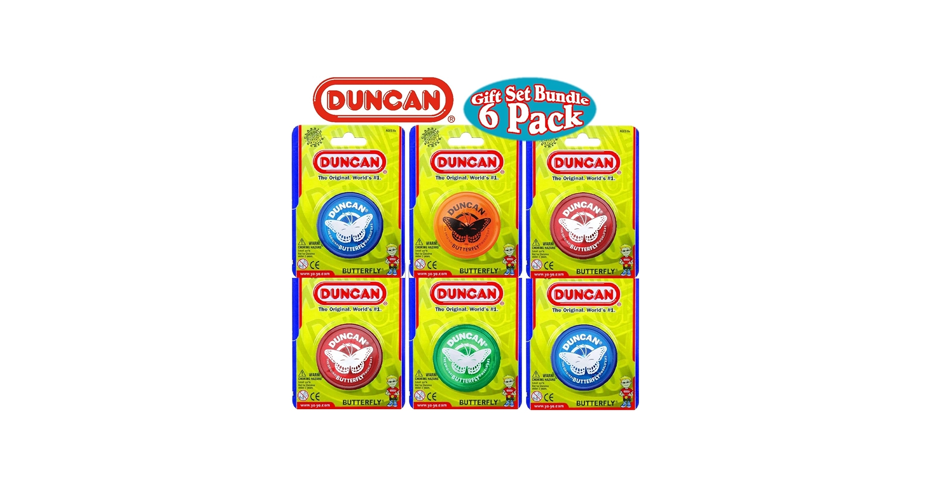 Amazon.com: Duncan Yo-Yo Butterfly Gift Set Bundle - 6 Pack