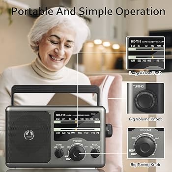 Amazon.com: AM FM Portable Radio Battery Operated Radio by 4X D