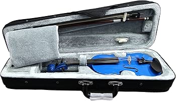 Amazon | SKY 子供用 バイオリン 1/10サイズ 青色 | バイオリン | 楽器