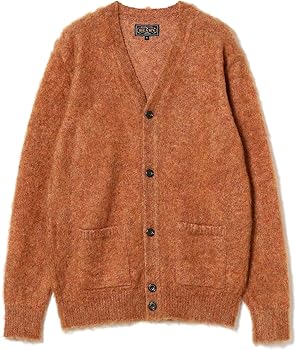 Amazon | [ビームスプラス] L/Sニット ストレッチ モヘア カーディガン