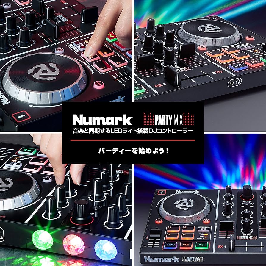 Amazon.co.jp: Numark DJコントローラー ポータブル LEDライト 初心者