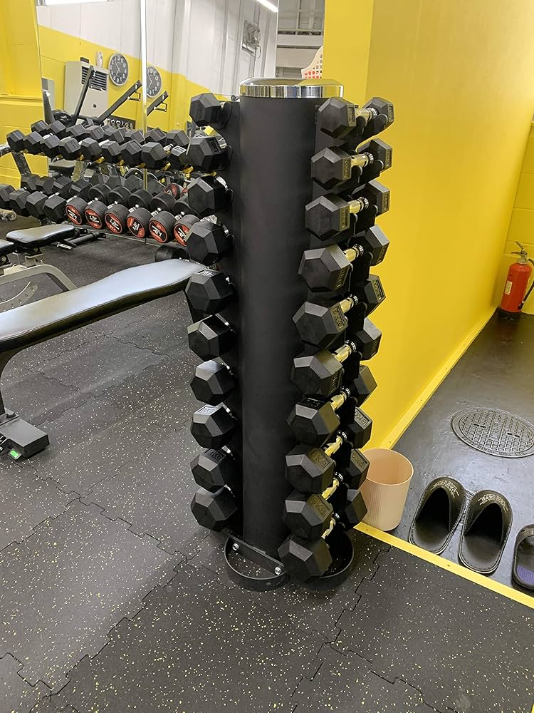 ヘックスダンベル1kgから10kg & 縦型ラック 単品販売】縦型収納タワー