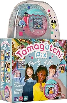 Amazon | たまごっちPix - パーティー (紙吹雪柄) (ピンク