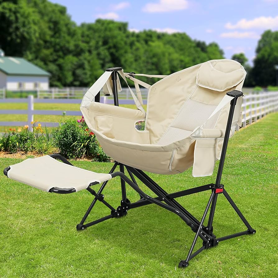 Amazon.com : Ainfox Hammock Camping Chair with Footrest, Foldable