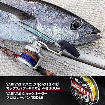 Amazon.co.jp: バリバス(VARIVAS) 9本撚り PEライン アバニ ジギング10