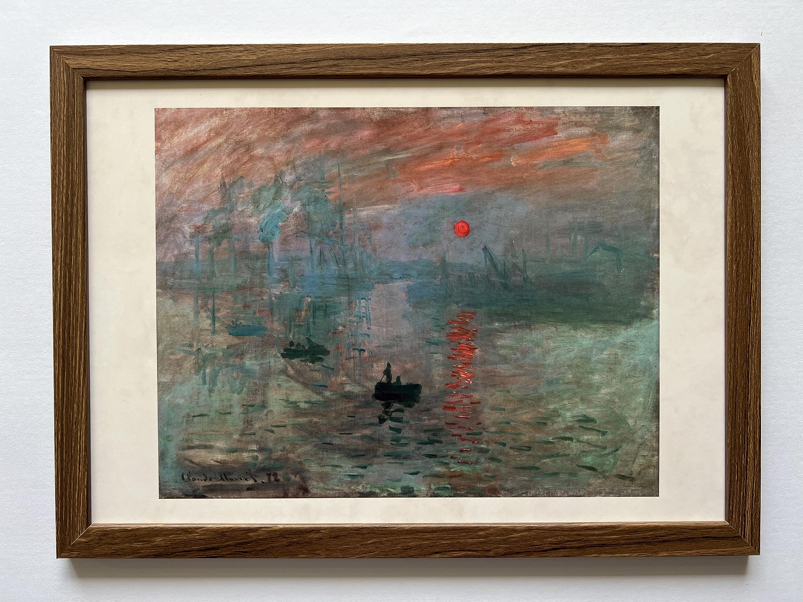 Amazon.co.jp: 『印象・日の出』 モネ A4 フレーム付 光沢紙プリント