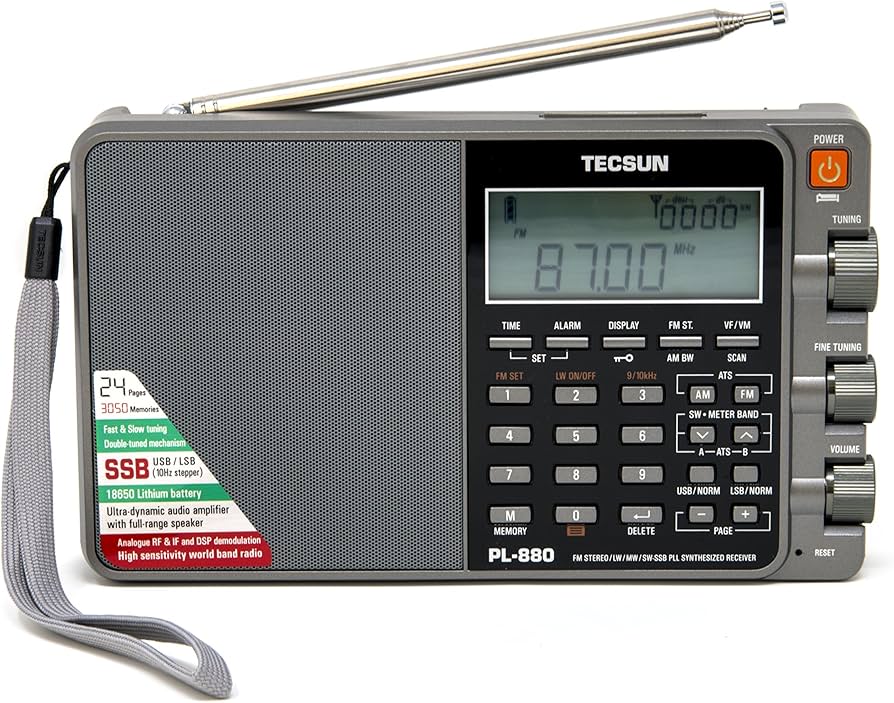 Amazon.co.jp: TECSUN短波ラジオPL-880 ホワイトカラー : 家電＆カメラ