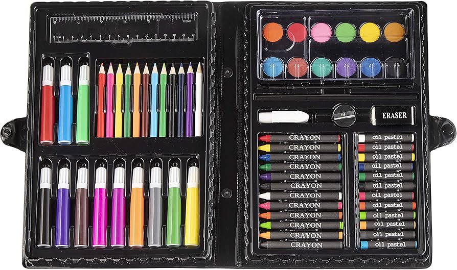 Amazon.com: Darice 80-Piece Art Set – Art Supplies for Drawing