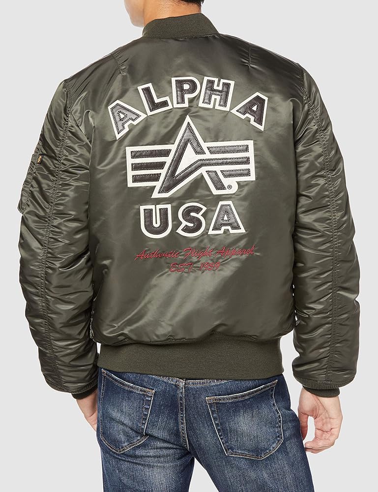 Amazon.co.jp: 【公式】MA-1 タイト BACK FLYING-A : ファッション