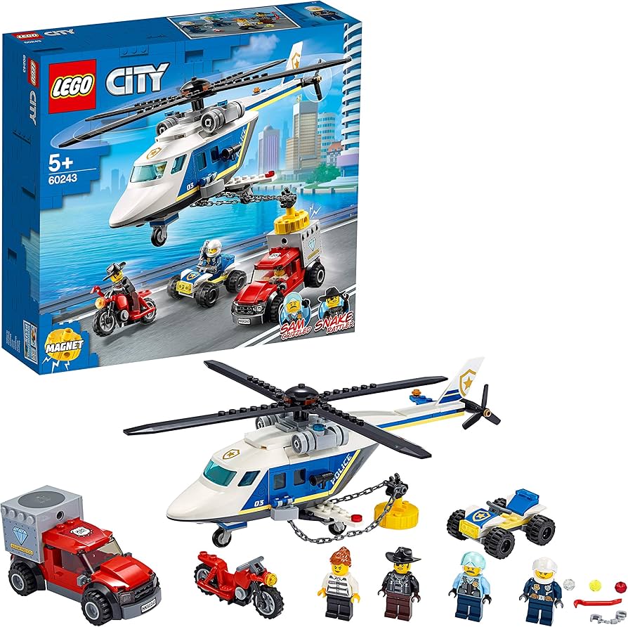 Amazon.co.jp: レゴ(LEGO) シティ ポリス ヘリコプターの追跡 60243