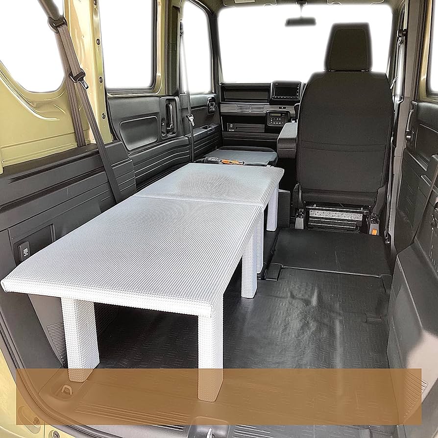 Amazon.co.jp: N-VAN JJ1 ベッドキット 助手席側用 2分割式 白 中泊用