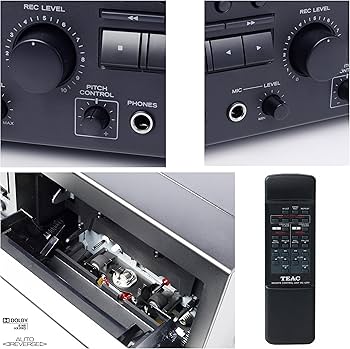 Amazon.co.jp: TEAC カセットデッキ ダブルオートリバース ブラック W