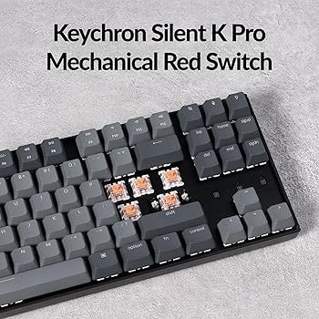 Amazon.com: Keychron K8 Wireless Mechanical Keyboard – Silent Red