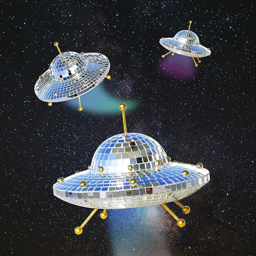 Amazon.co.jp: RGZOCT UFO ディスコボール シルバー ディスコボール