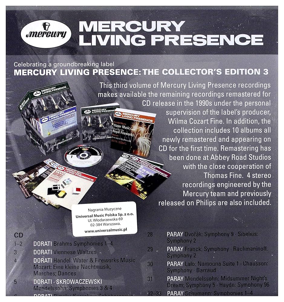 Amazon.com: Mercury Living Presence Vol. 3[53 CD Box Set