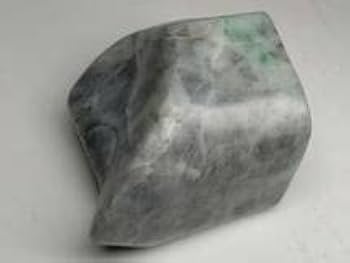 Amazon.co.jp: 灰緑 169g M 翡翠 原石 ヒスイ 鉱物 鑑賞石 糸魚川 水石