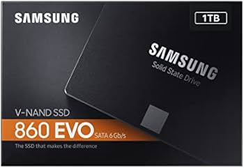 Samsung 860 EVO 1 TB SATA 2.5 Inch Internal Solid State Drive (SSD
