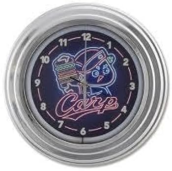 Amazon.co.jp: 貴重なグッズ 広島カープ ネオン風LEDクロック 2022年