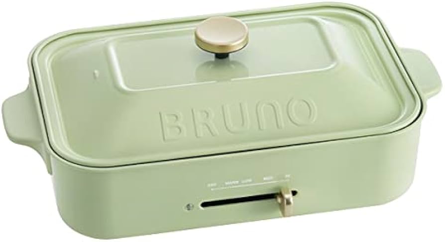 Amazon | BRUNO コンパクトホットプレート [ ペールグリーン / 本体＆2
