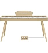 Amazon | KIMFBAY 電子ピアノ 88鍵盤 ハンマーアクション鍵盤 木製