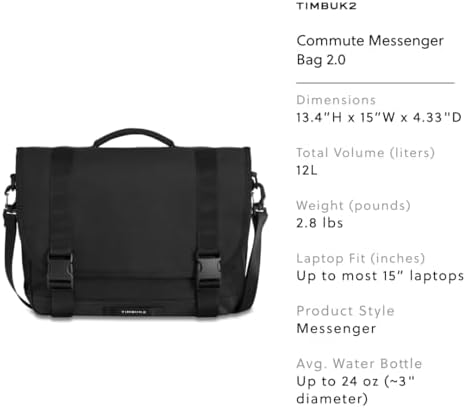 Amazon | Timbuk2 通勤メッセンジャーバッグ 2.0 エコブラック M