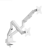 Amazon.co.jp: Pixio PS1D Wave White モニターアーム デュアル 白