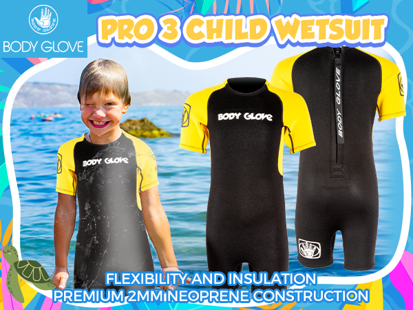Amazon.com: Body Glove Child's Back Zip Pro 3 Spring Suit, Violet
