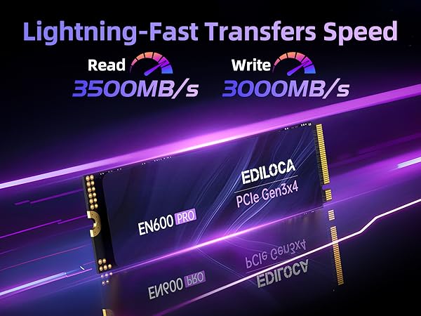 Amazon.com: Ediloca EN600 PRO SSD 512GB PCIe 3.0 Gen 3x4, NVMe M.2