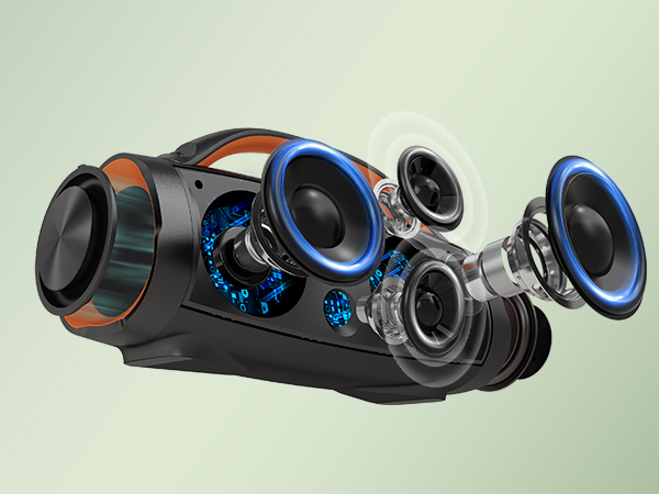 Amazon.com: DOSS Extreme Boom+ Loud Bluetooth Speaker with 100W