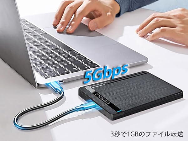 Amazon | BIGBIGER 500G USB3.0 Type C HDD 2in1外付け ハードディスク