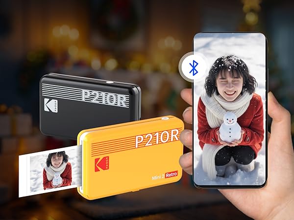 Amazon.co.jp: コダックKodak Mini 2 レトロ 4PASS スマホプリンター