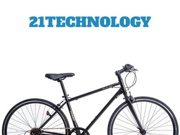 Amazon | 21Technology 自転車 クロスバイク CL266 ホワイト 700x28c
