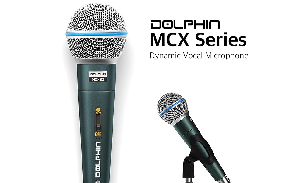 Amazon.com: Dolphin MCX30 Handheld Dynamic Vocal Microphone, HQ