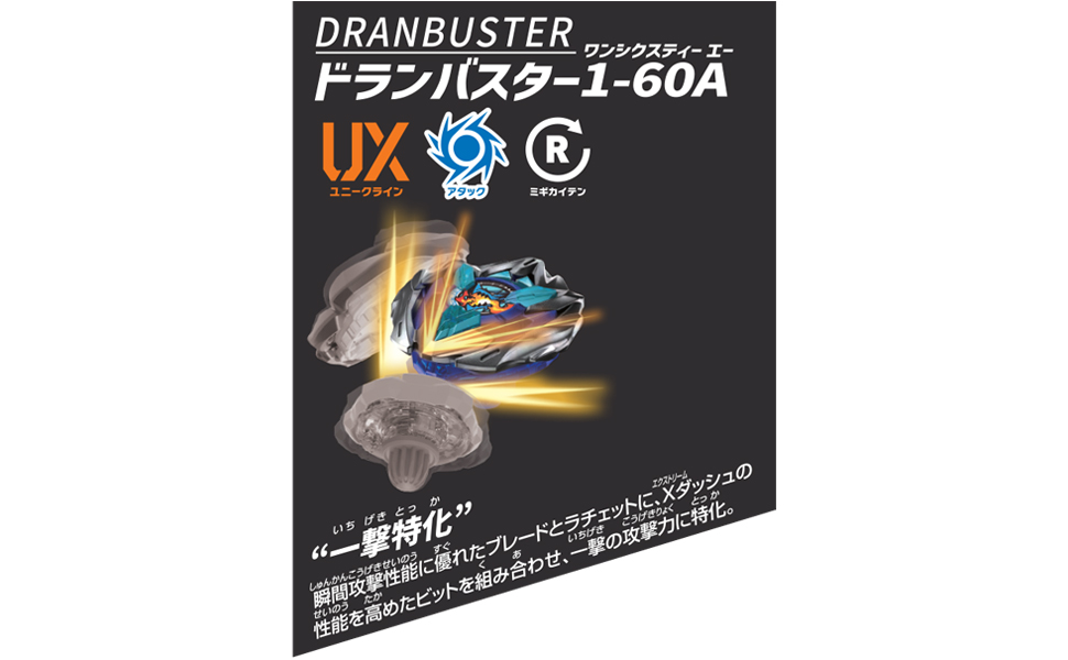 Amazon.co.jp: BEYBLADE X ベイブレードX UX-01 スターター ドラン