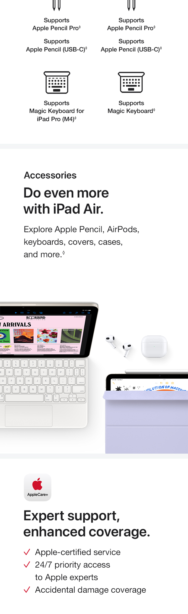 Amazon.com: Apple iPad Air 11-inch (M2): Built for Apple